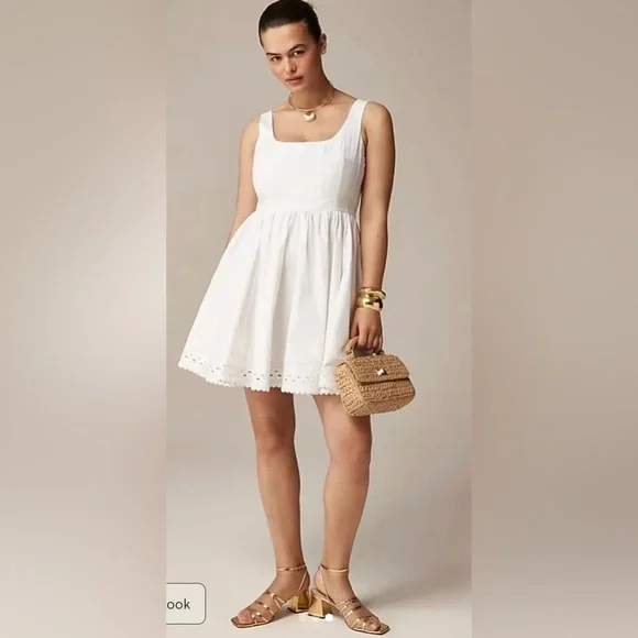 J. Crew White Mini Dress - Picture 3 of 10